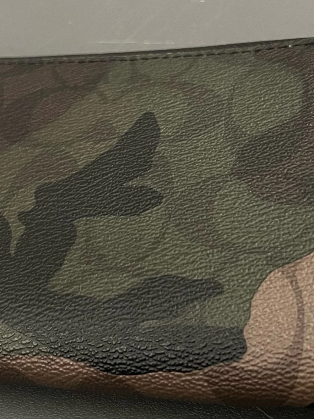Coach Accordion Zip Wallet Signature  Camo Print